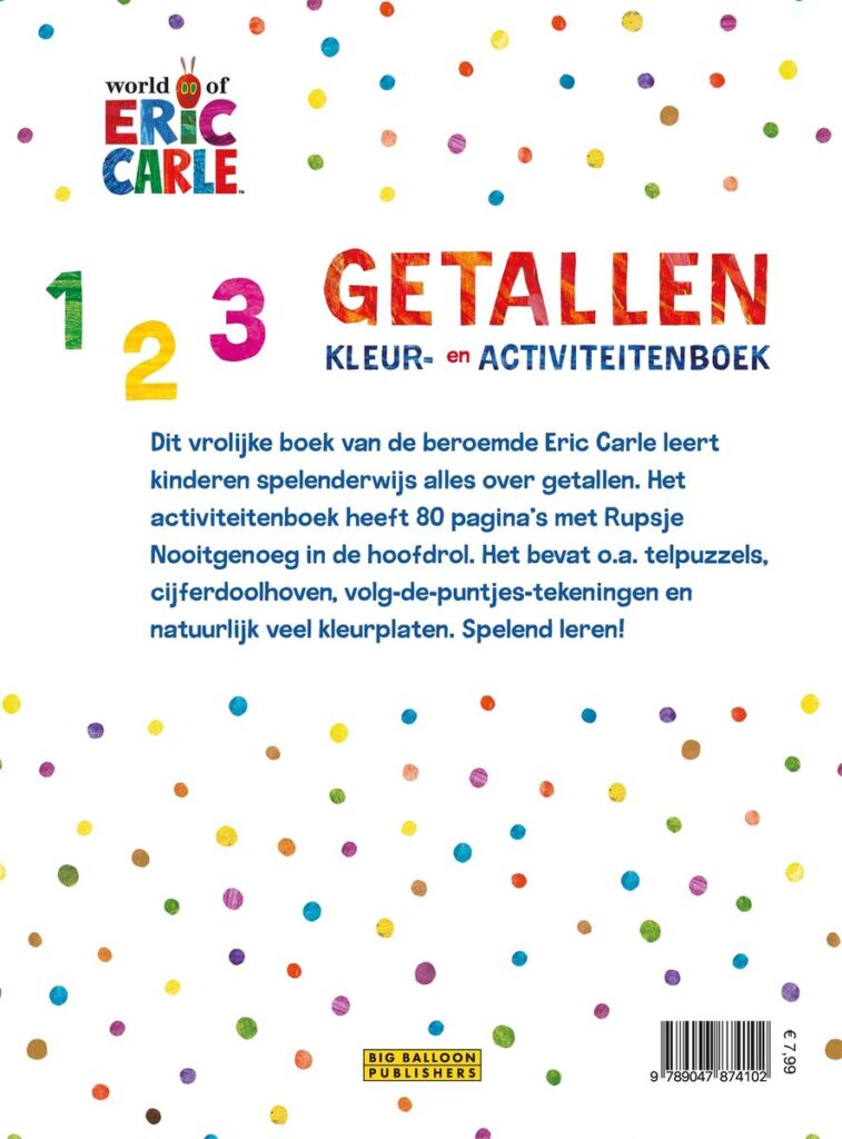 Rupsje Nooitgenoeg - Getallen Kleur- en Activiteitenboek 4-6 jaar